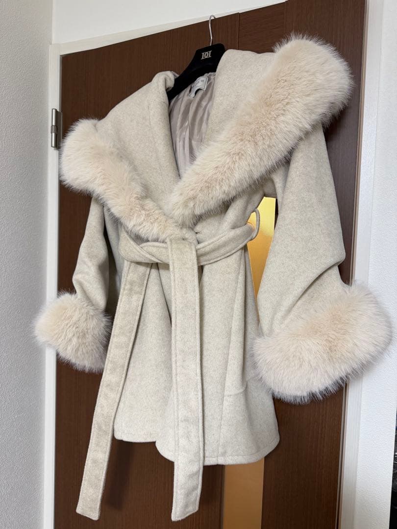 Darich ウエストベルトプリンセスラインコート BEG FLサイズ ベージュ