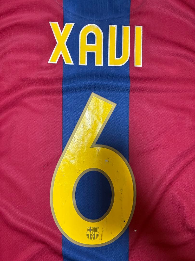 【00sヴィンテージ】カンプノウ50周年記念　FCバルセロナ8番シャビ