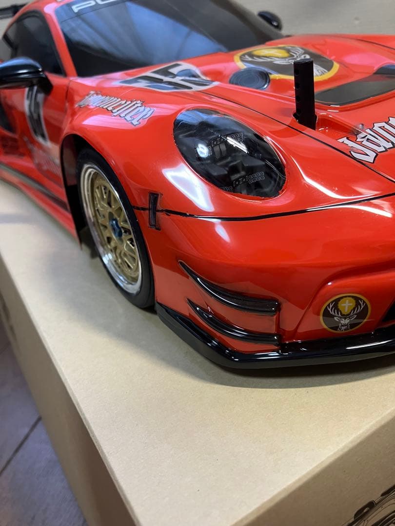 値下げしました。TAMIYA ポルシェ911 GT3R イェーガーマイスター仕様