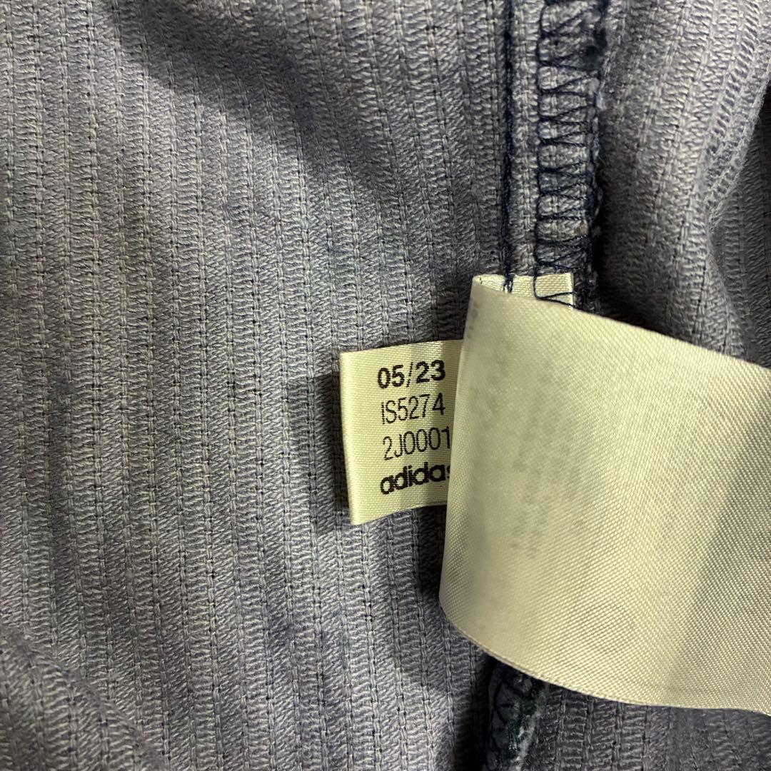 【希少デザイン】アディダス　刺繍ロゴ入　総柄コーデュロイトラックジャケット　XL