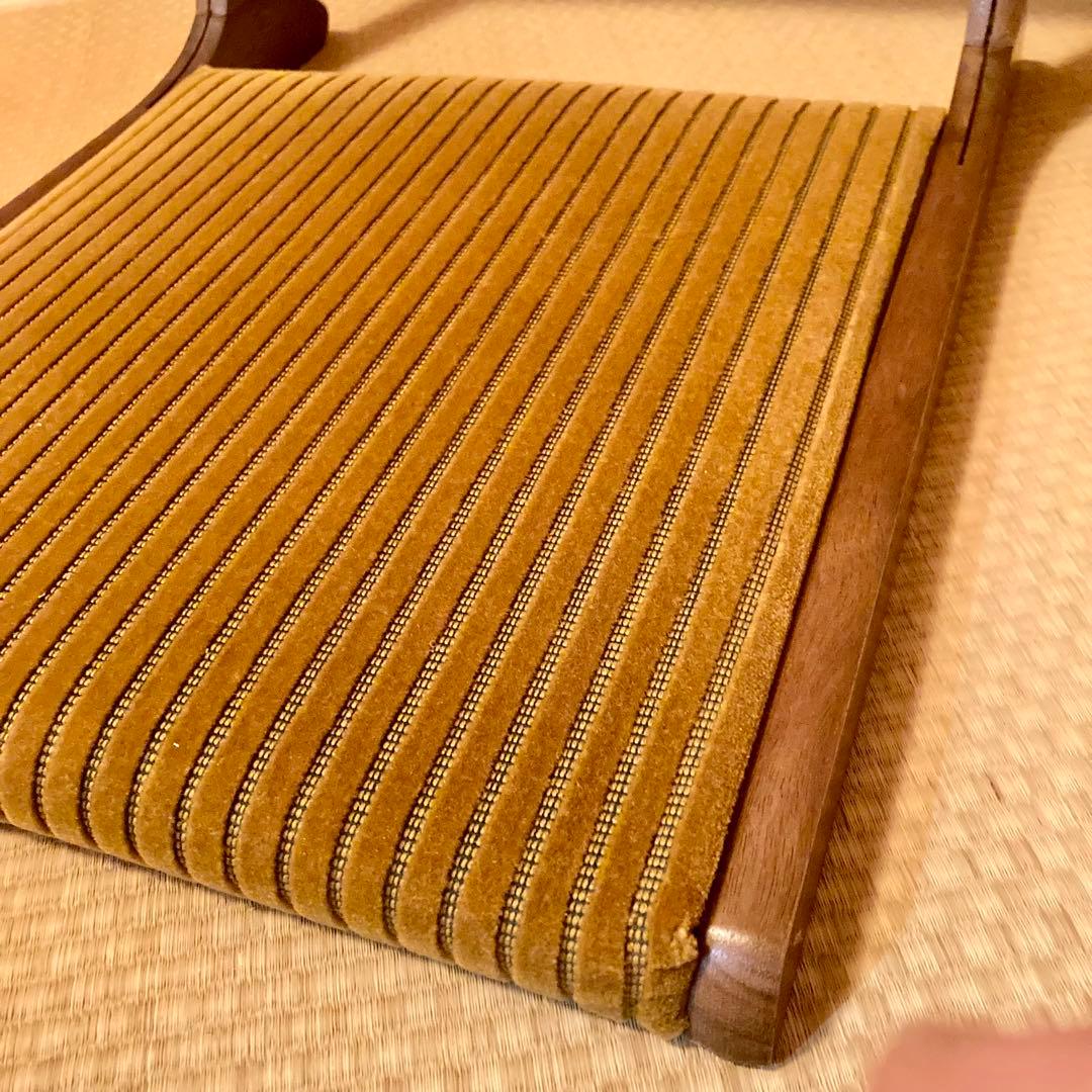 昭和レトロ 高級 和風 折りたたみ座椅子　 アンティーク 2脚セット