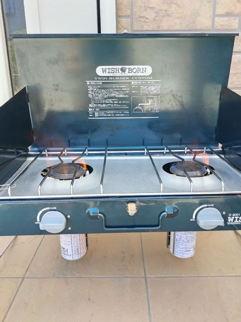 WISH BORN O-9001 ツインバーナーコンロ - メルカリ