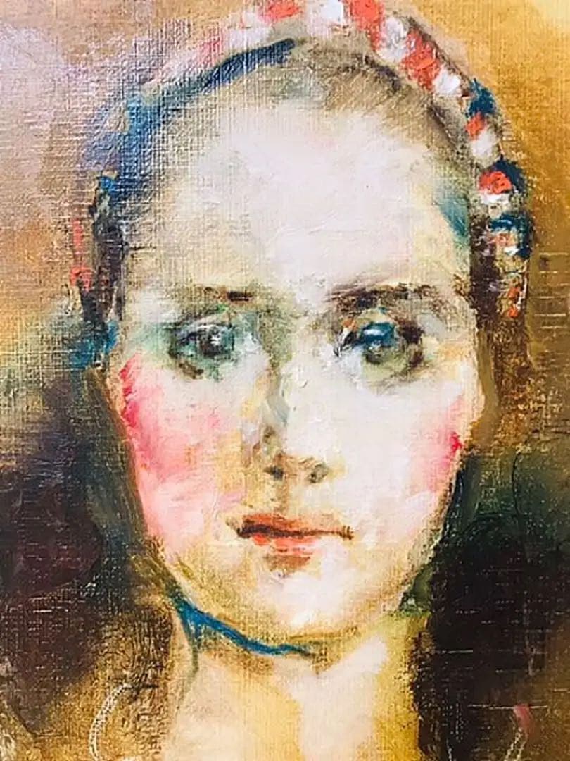 久保晃 油彩 カンヴァス F3 原画 真作保証 合箱有り 1点物