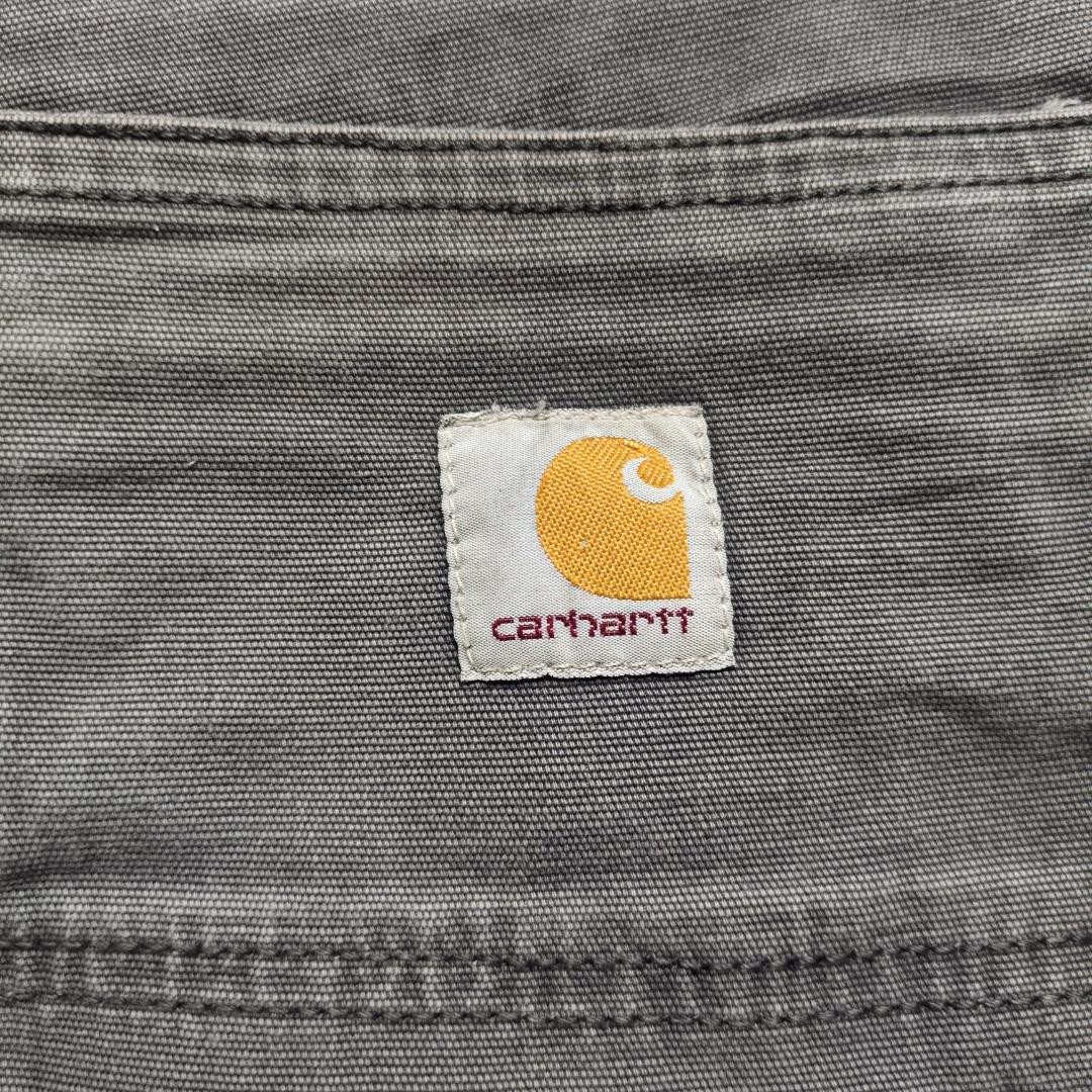 カーハート ダブルニー ペインターパンツ ダック W31 ダークグレー ダメージ