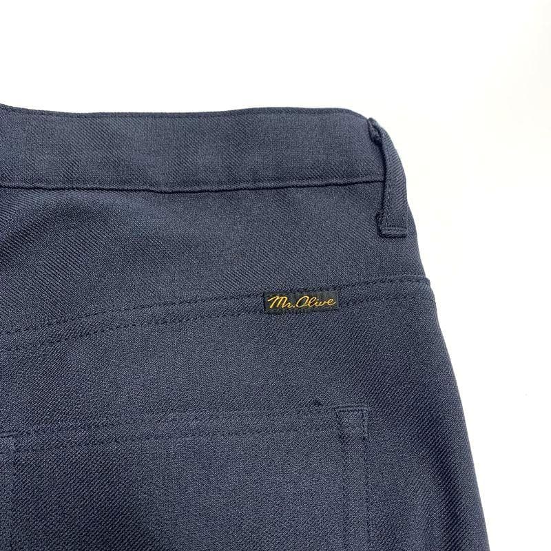 MR.OLIVE レトロポリエステル ダブル ジャケット スタプレパンツ 上下