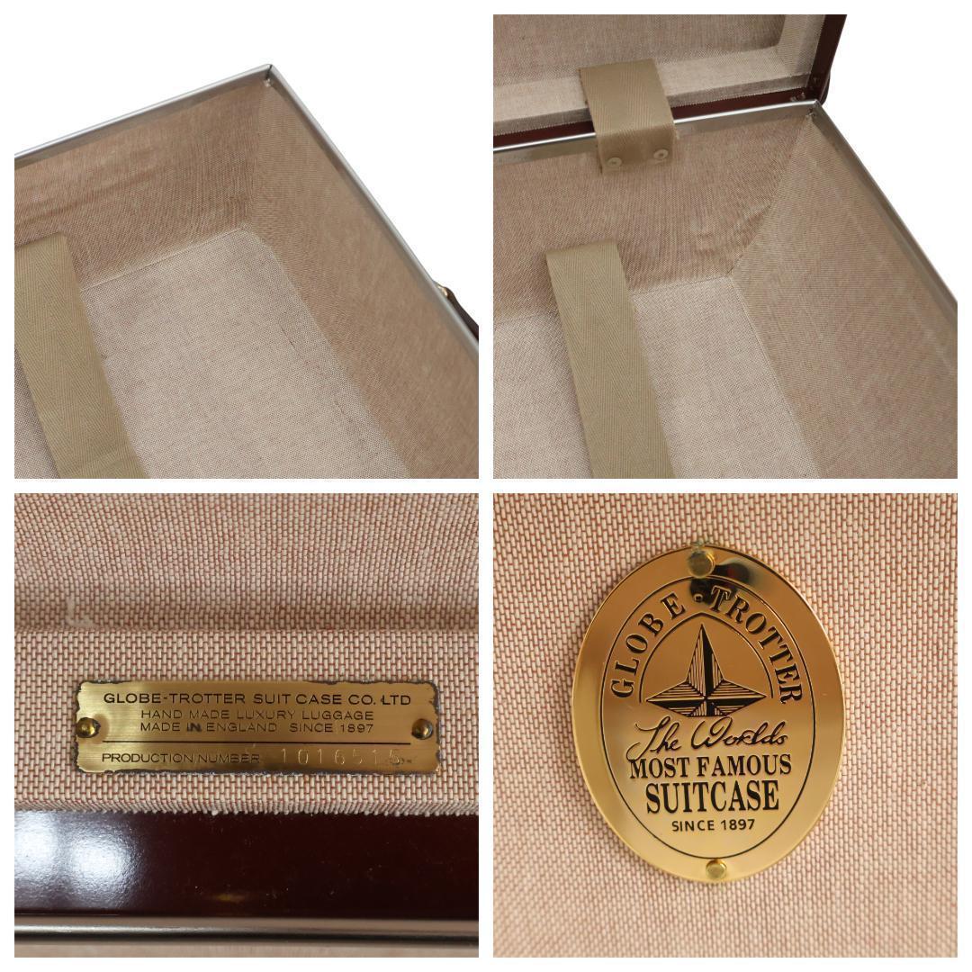 美品 グローブトロッター センテナリー キャリー 2輪 スーツケース オレンジ