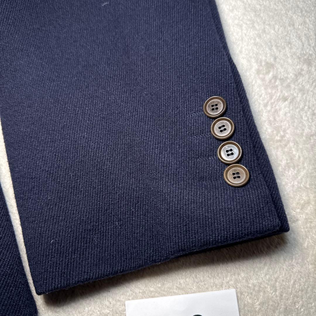 16 美品　日本製　アタイア コート　ダブル　チェスターコート　ネイビー　48