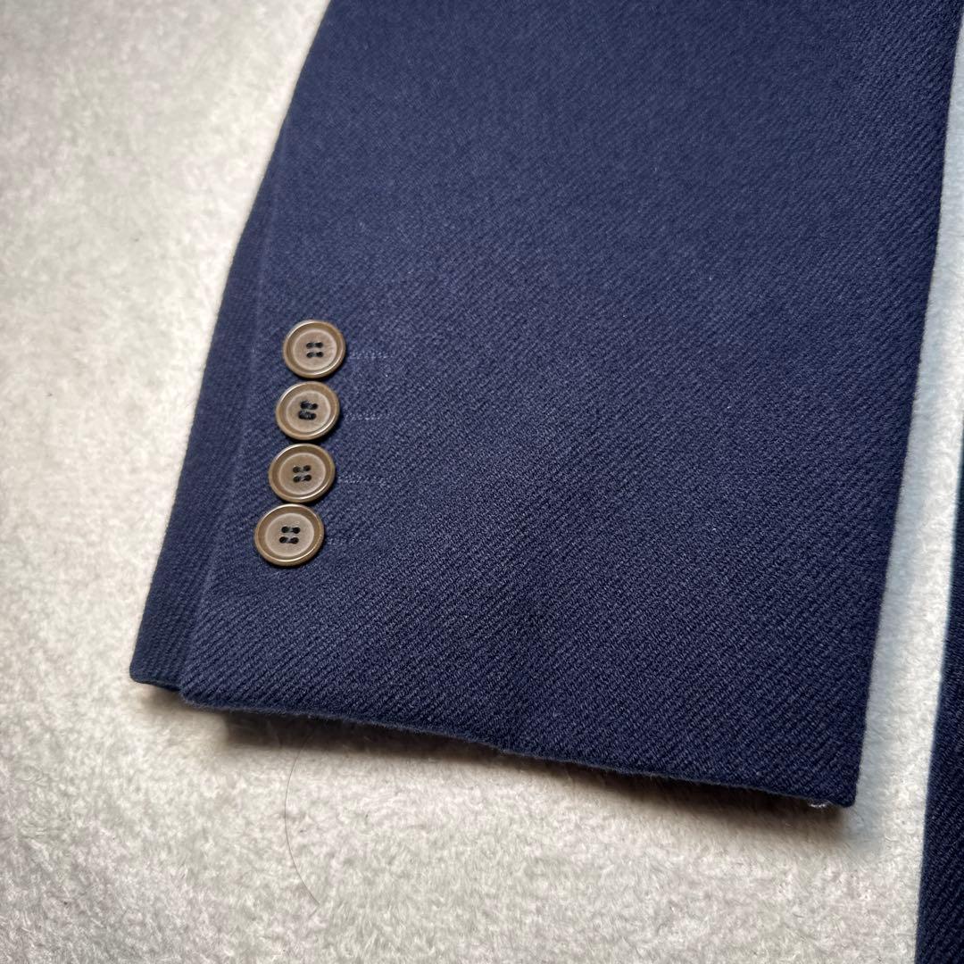 16 美品　日本製　アタイア コート　ダブル　チェスターコート　ネイビー　48