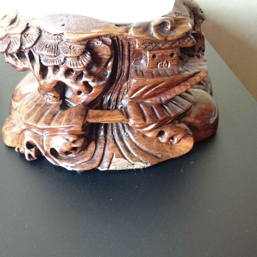 関羽 天然水晶 手彫り (大) パワーストーン 原石 石 インテリア 小物 置物