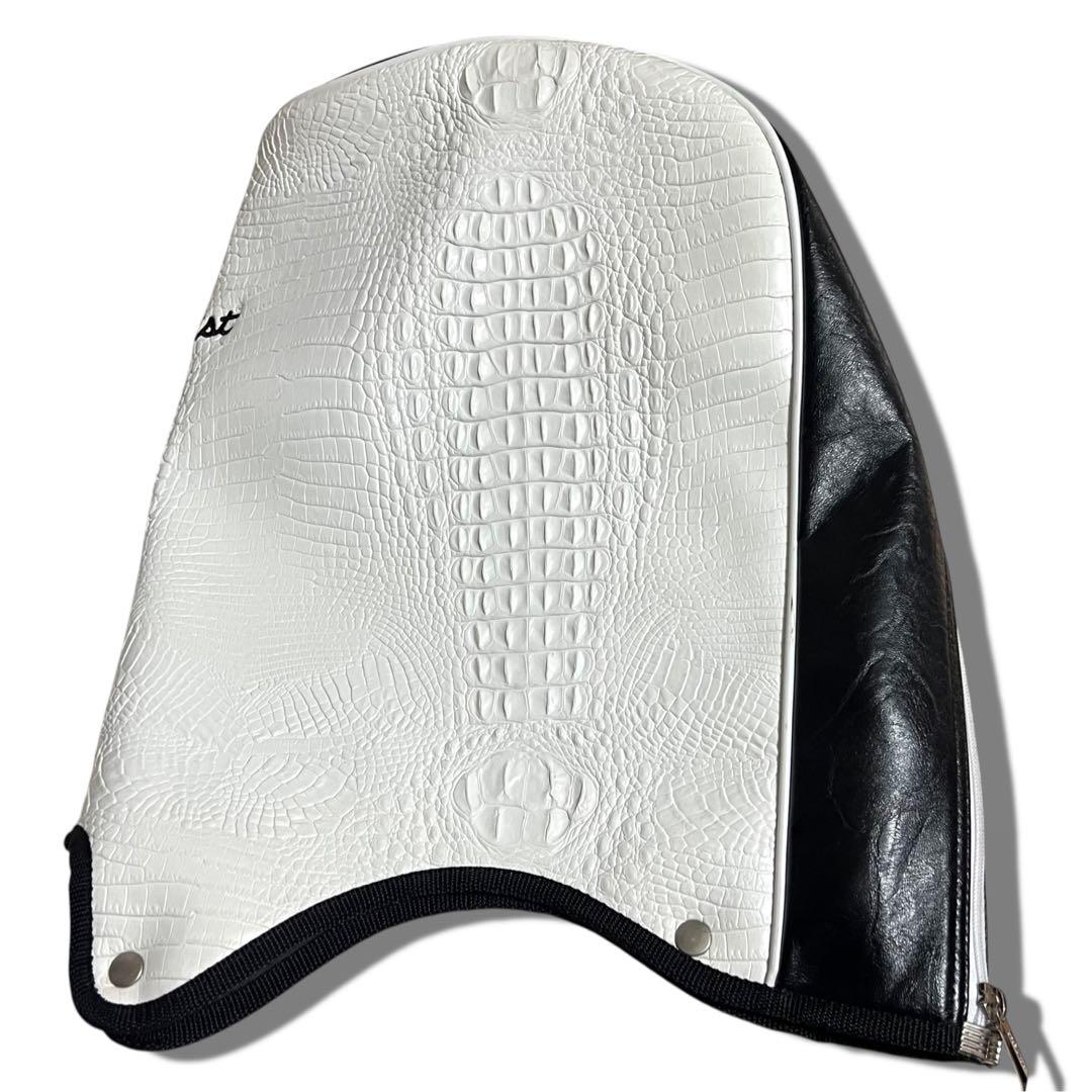 希少 レア 美品 タイトリスト 型押し キャディバッグ 9.5型 クロコ ゴルフ