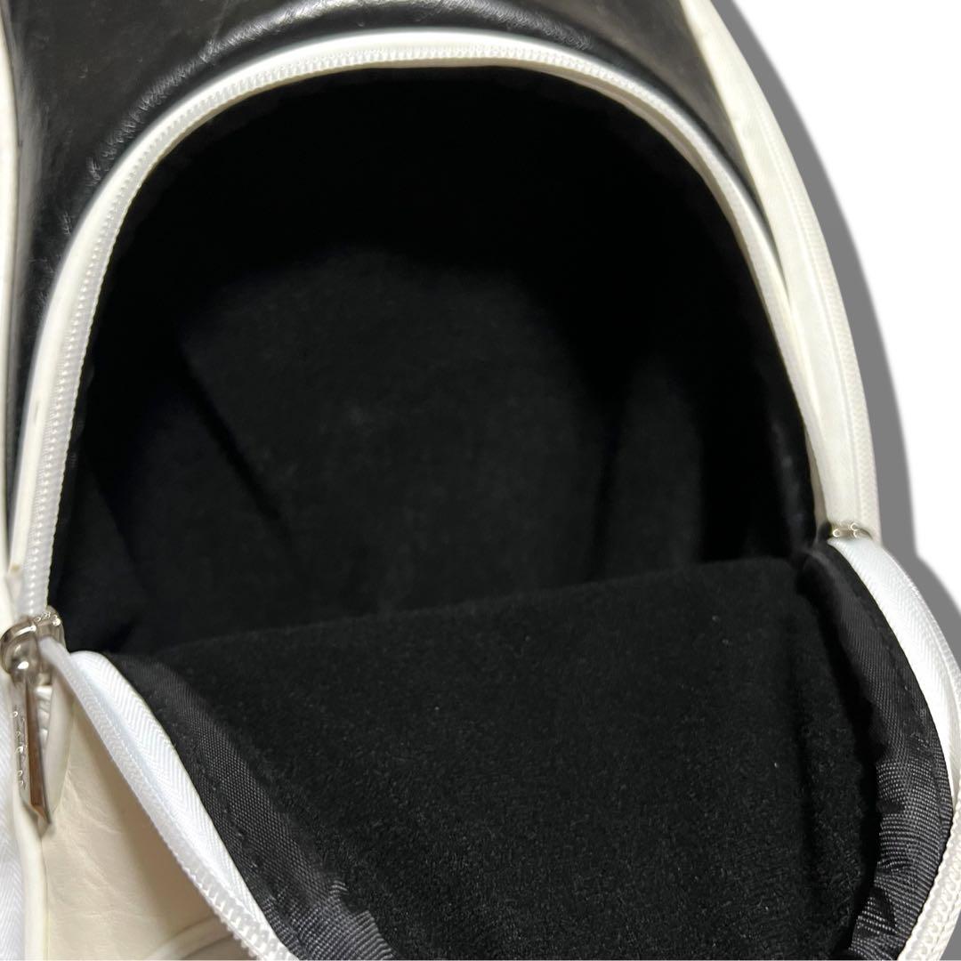 希少 レア 美品 タイトリスト 型押し キャディバッグ 9.5型 クロコ ゴルフ