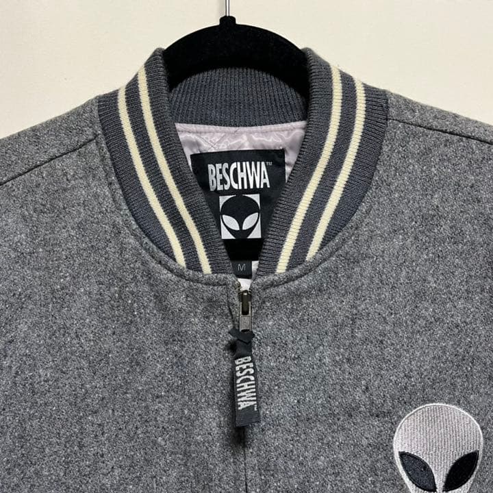 ヴィンテージ★ BESCHWA ビシュワ 胸ロゴ ビッグサイズ スタジャン