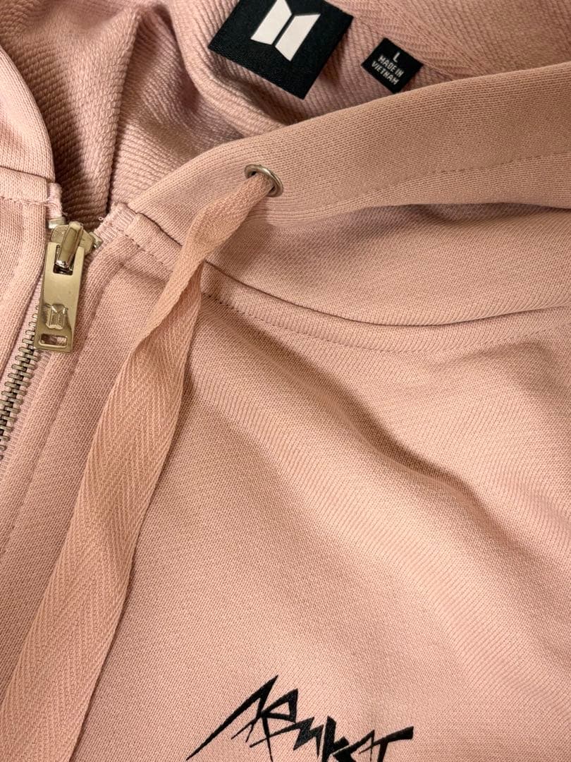 BTS アーティストメイド ジョングクパー カー ピンク Lサイズ