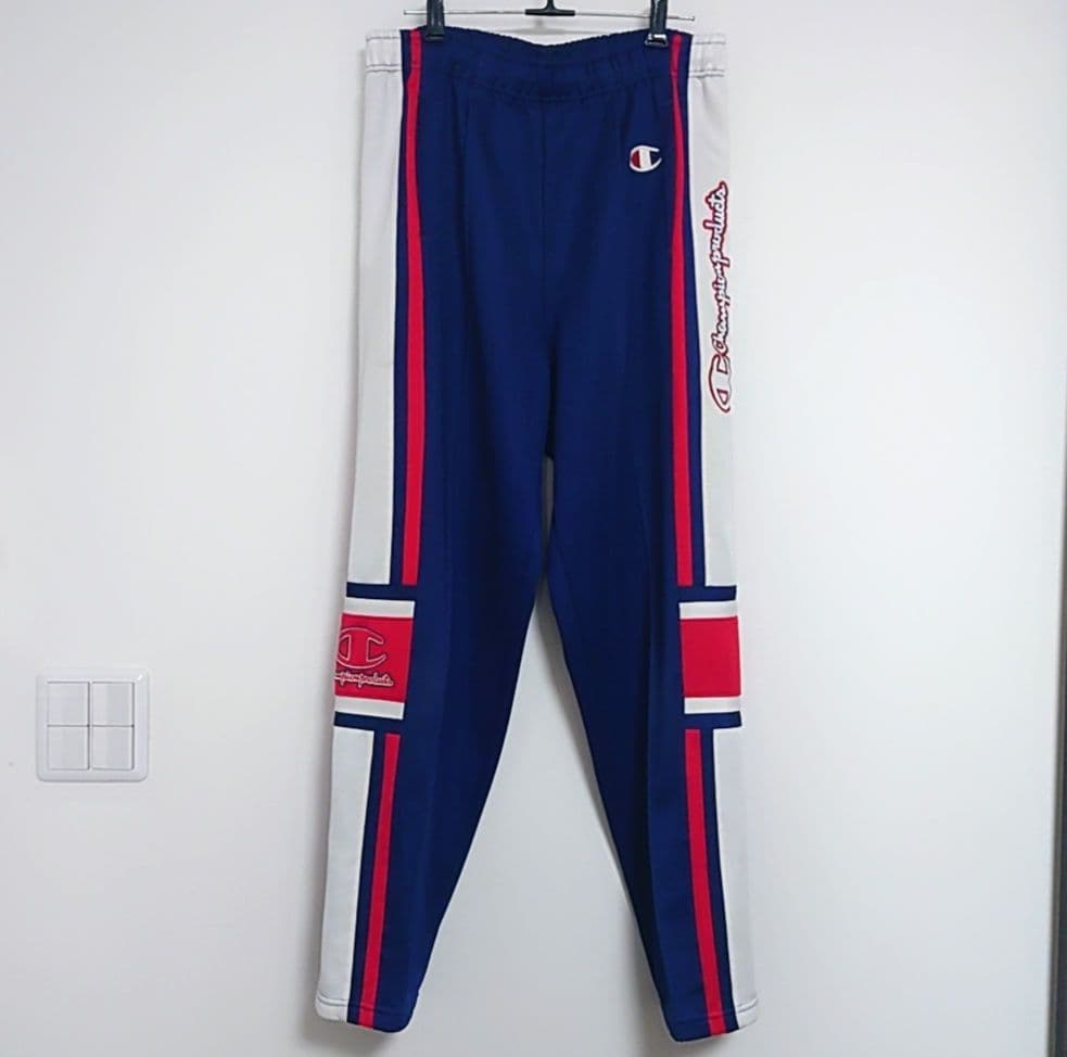 良品 ワンオーナー ✨️ チャンピオン 刺繍ロゴ ヴィンテージ セットアップ L