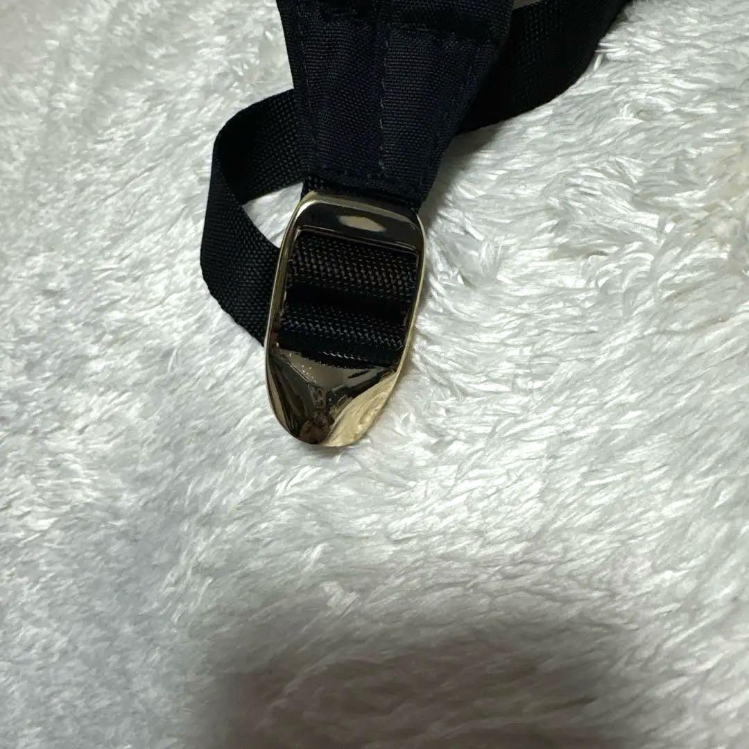 agnès b. ブラックナイロンリュック バックパック a4対応 ゴールド金具