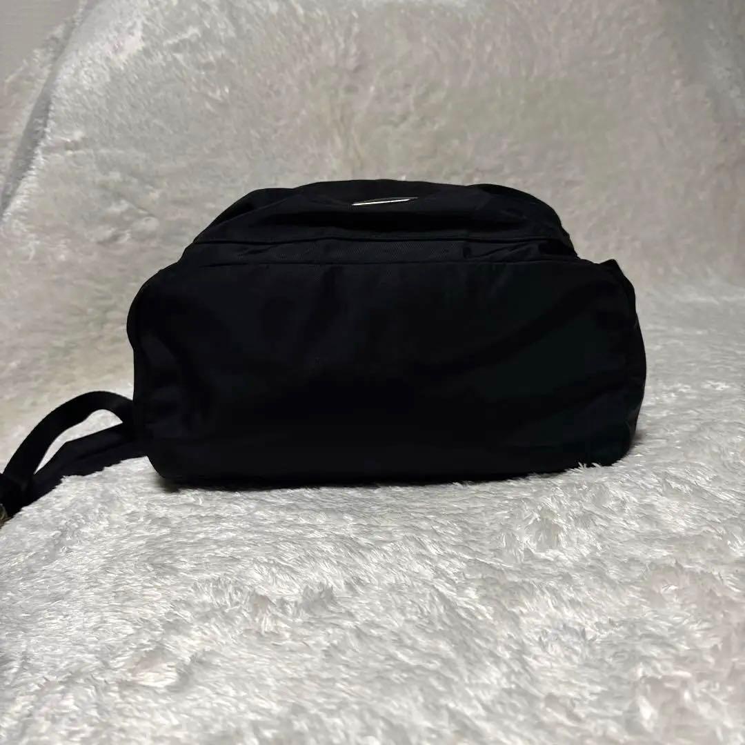 agnès b. ブラックナイロンリュック バックパック a4対応 ゴールド金具