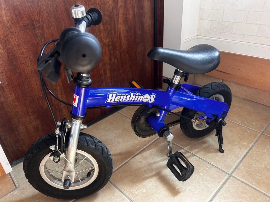 【へんしんバイクS】 ブルー 青 サドル2サイズ、プロテクター付