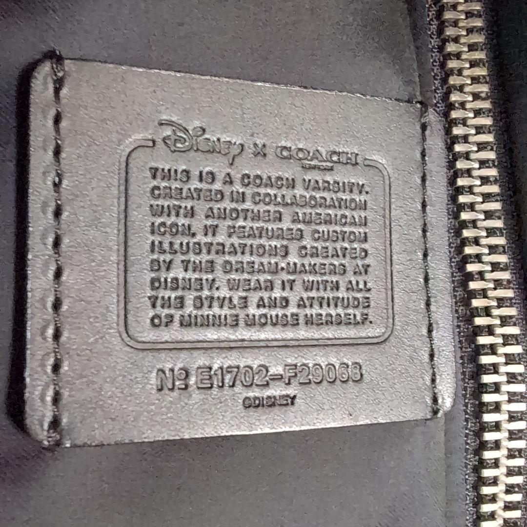 ek30 コーチ × ディズニー ミニー スタジャン 黒 レディースM相当