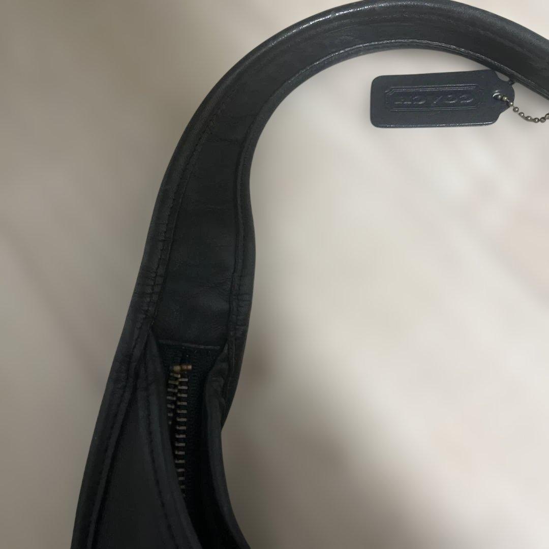 レザーハンドバッグ　コーチ　オールドコーチ　ブラック　バッグ　9033