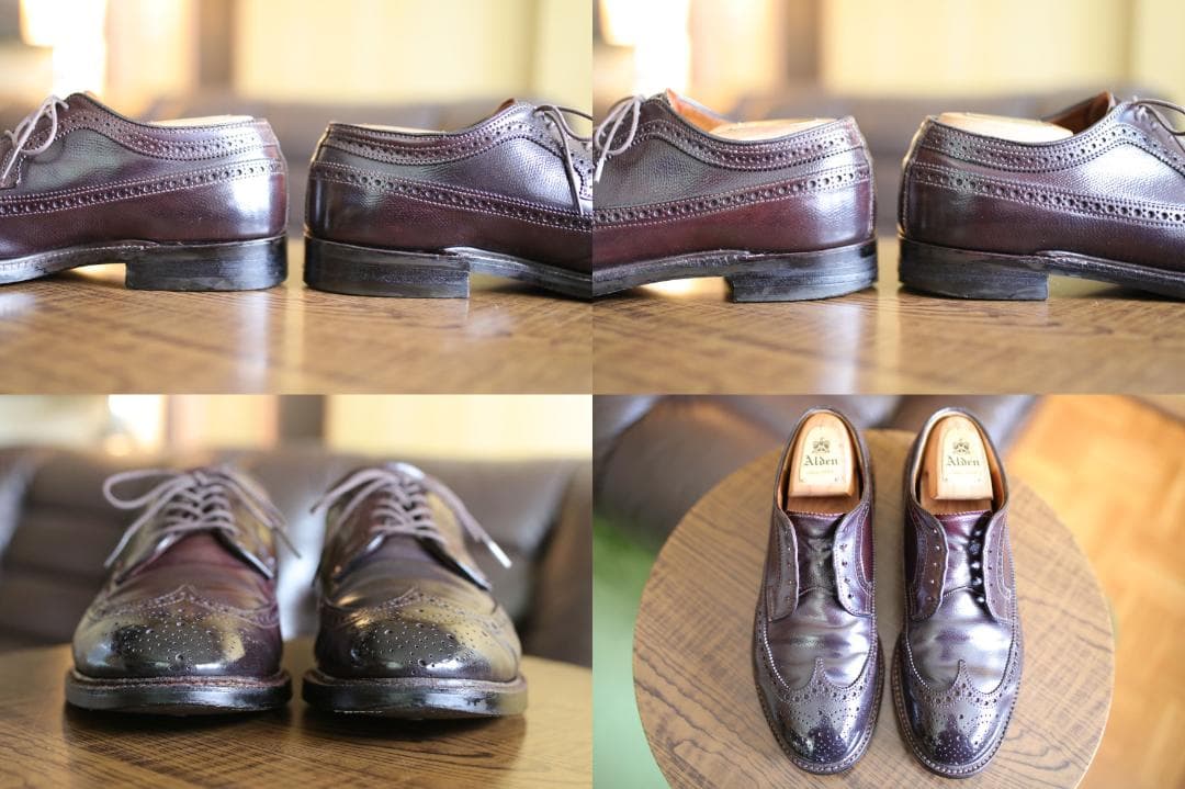 【希少】ALDEN 5888 型押しコードバン ウイングチップ 6.5D