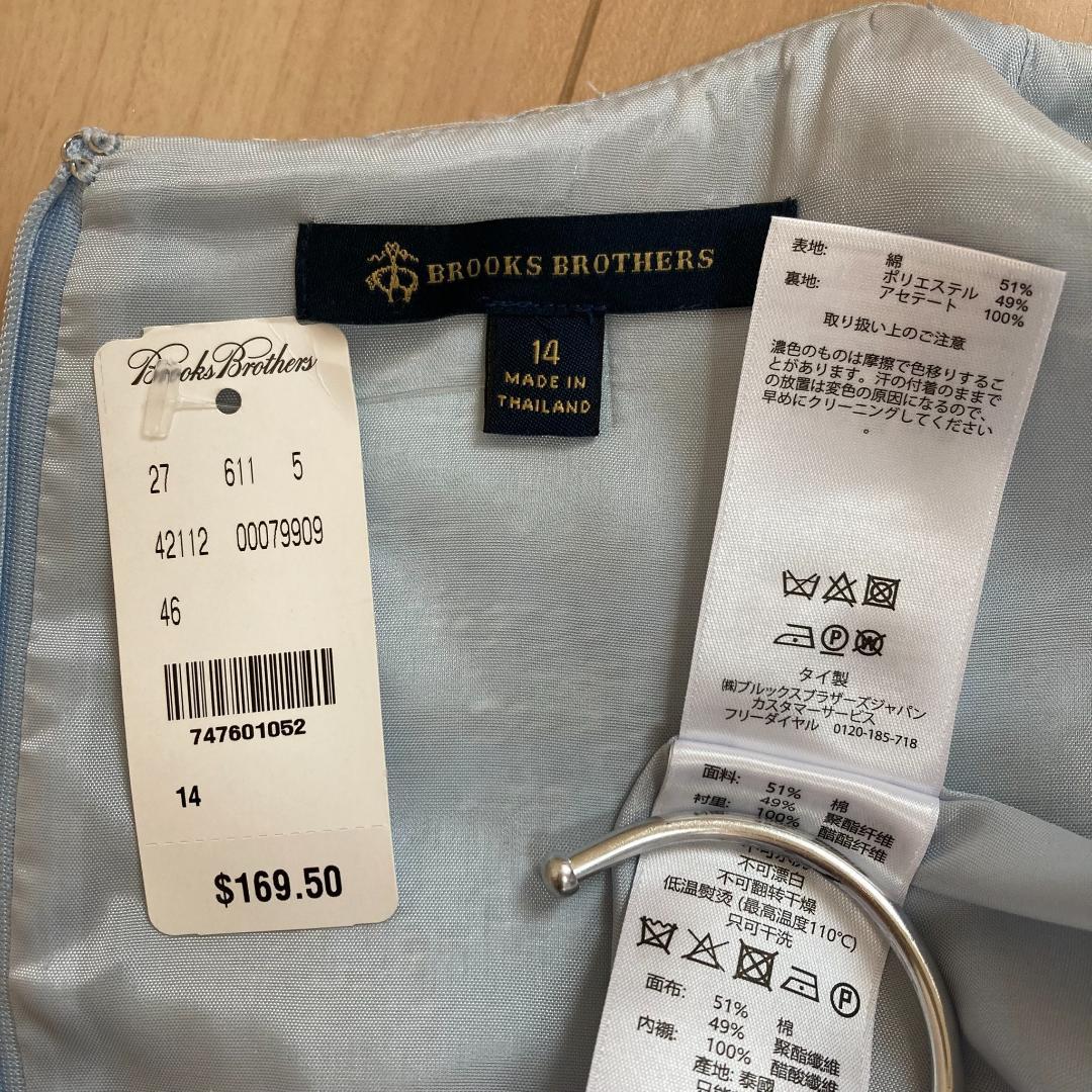 新品 ブルックスブラザーズ ワンピース 14 大きいサイズ 春秋