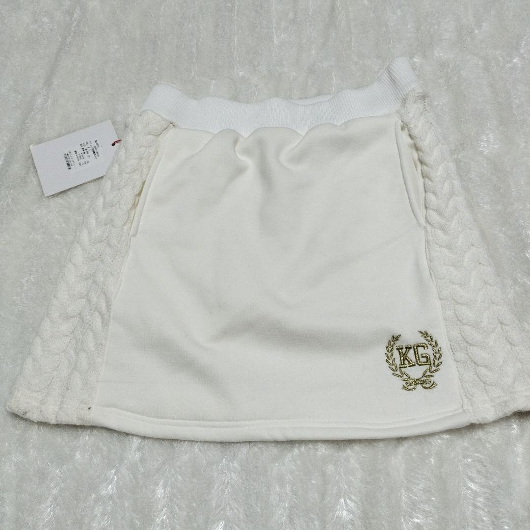 真冬のゴルフウェア新品セットアップフリルセータースカート+おまけレッグウォーマー