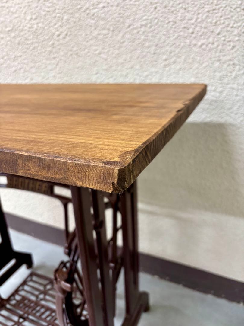 【最終値下】BROTHER 足踏みミシンテーブル アンティークテーブル　レトロ