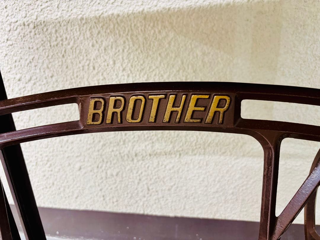 【最終値下】BROTHER 足踏みミシンテーブル アンティークテーブル　レトロ