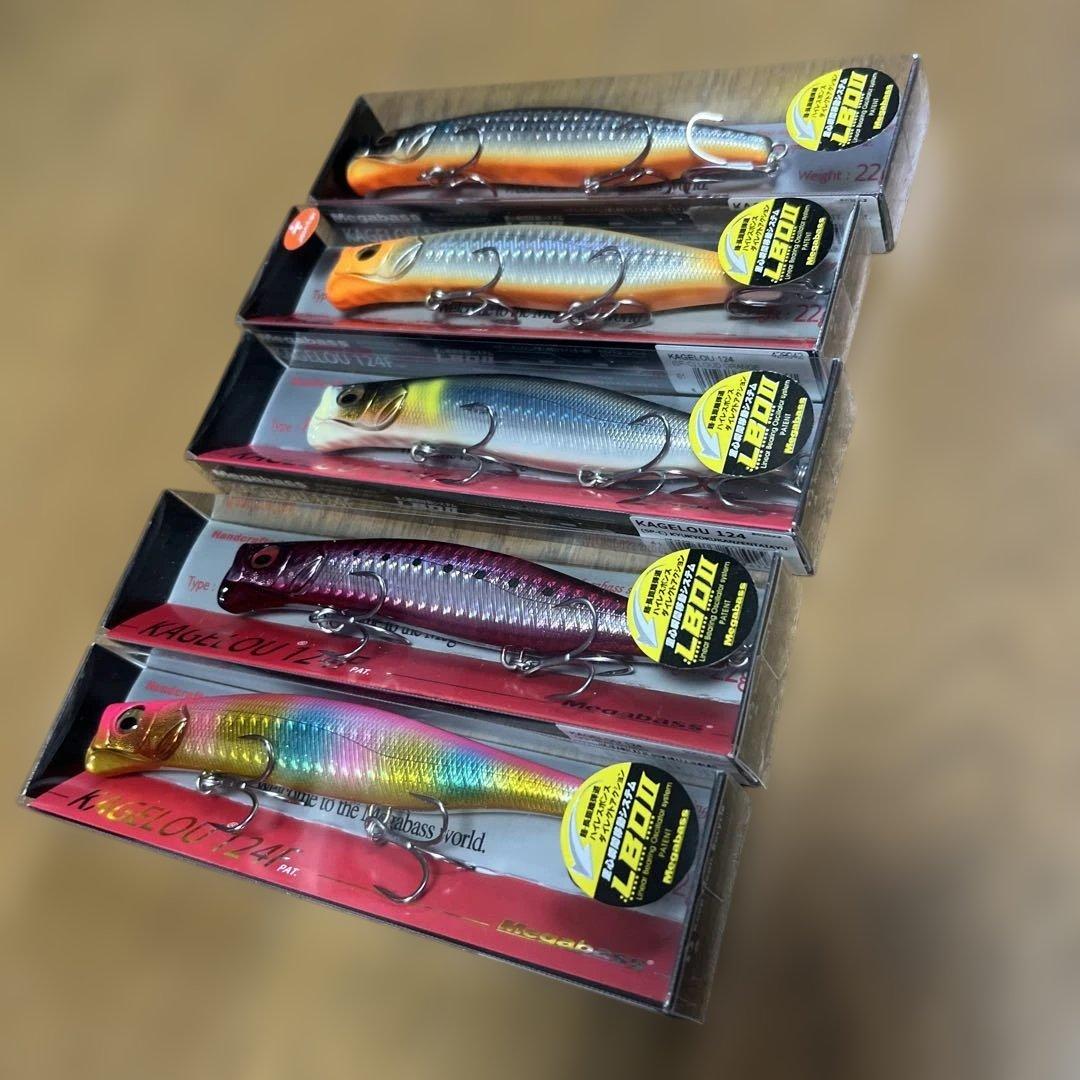 【新品】Megabass Kagelou メガバス カゲロウ 124F 5本②