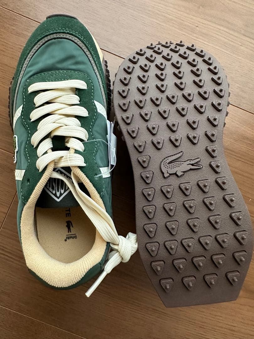 ラコステ L-SPIN DELUXE 3.0 スニーカー グリーン 厚底