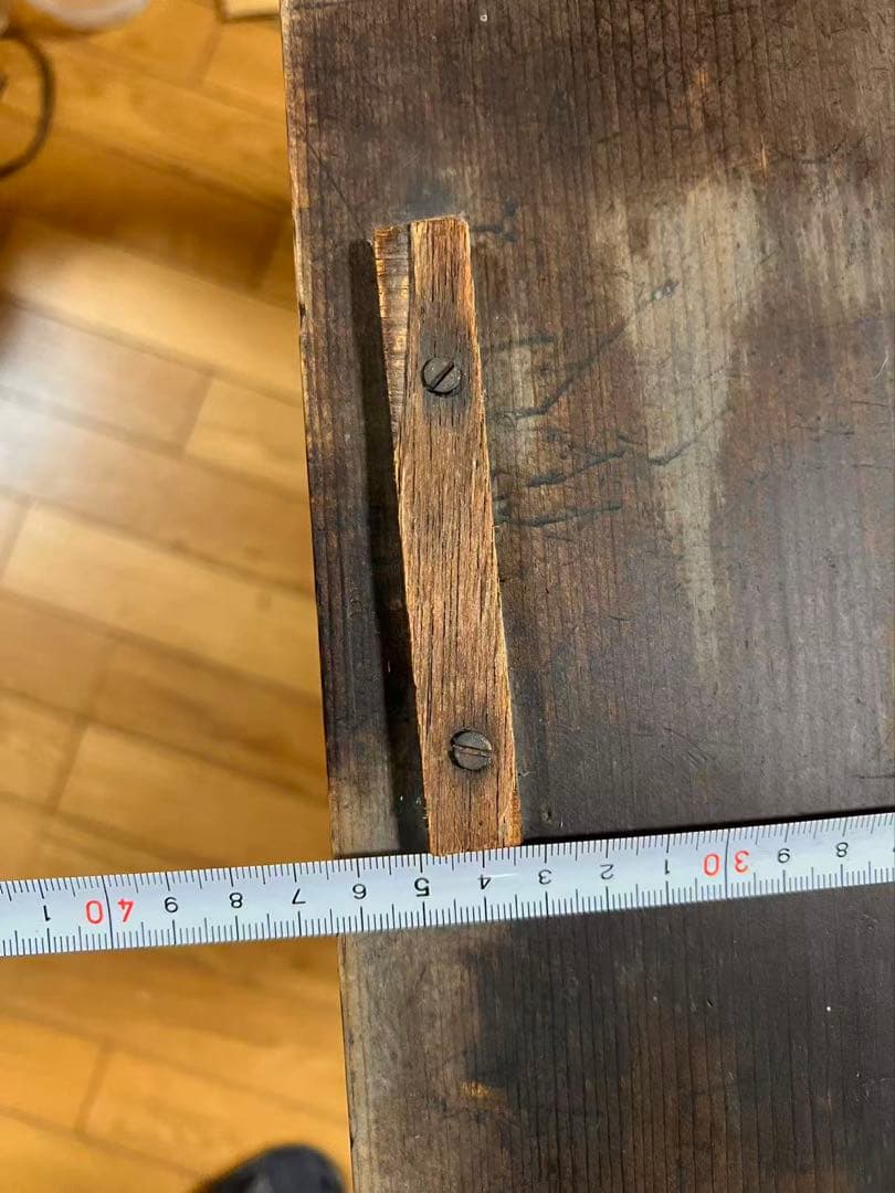 昭和レトロ 古道具 木製多段棚｜引き出し式・店舗什器向け