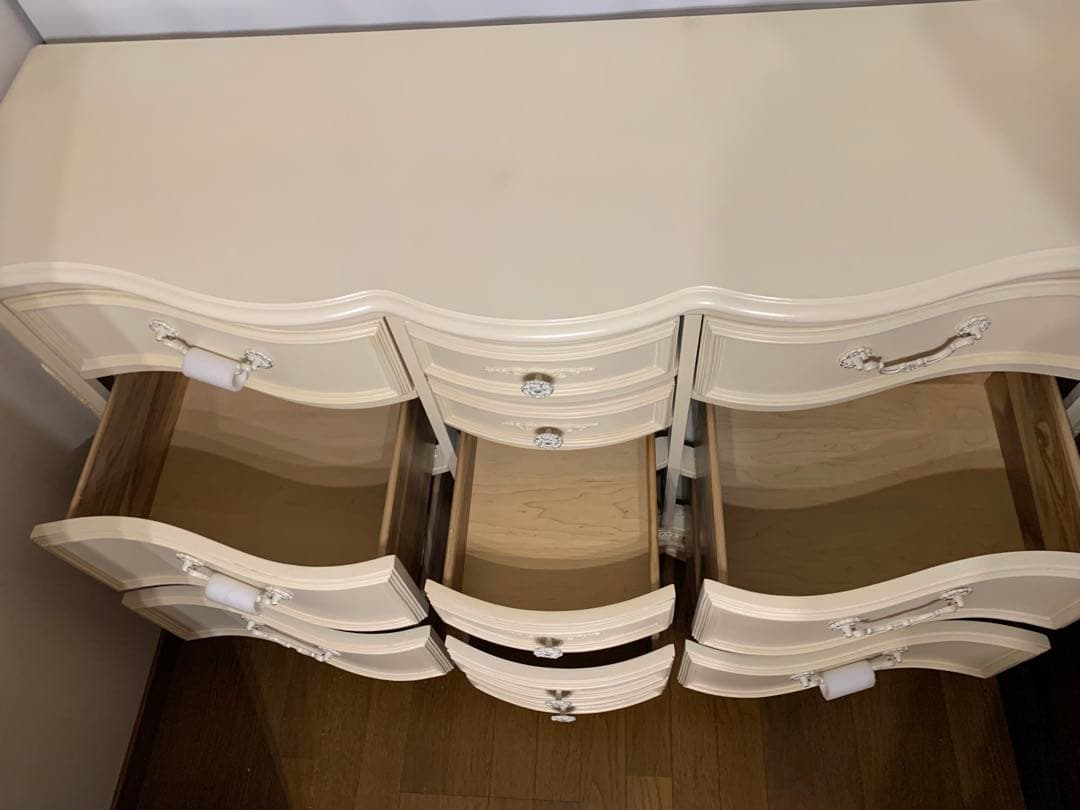 ジェシカマクリントック ロマンスコレクション 10ドロア チェスト　白　ホワイト