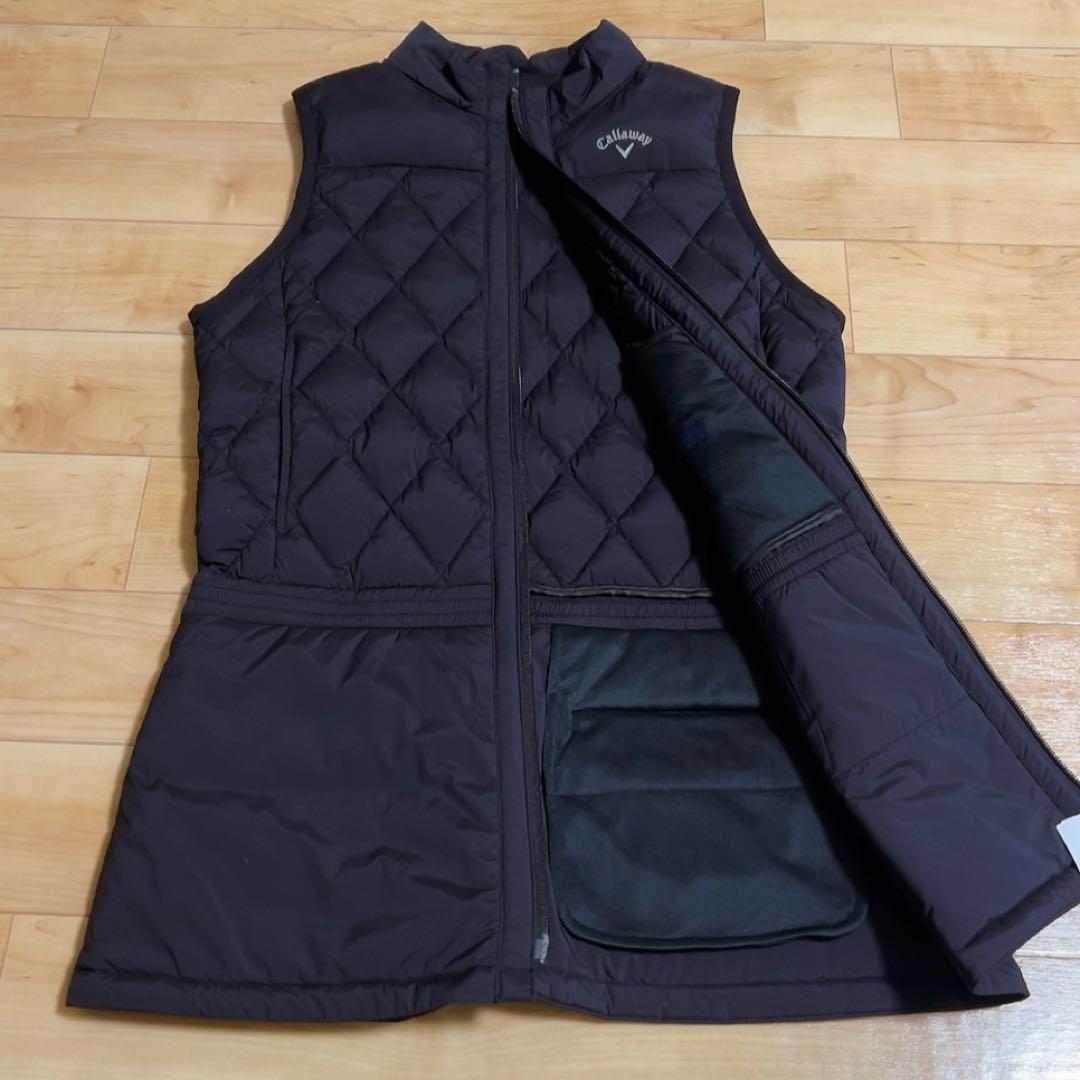 新品タグ付き　キャロウェイ　Callaway フルジップダウンベスト　黒　S