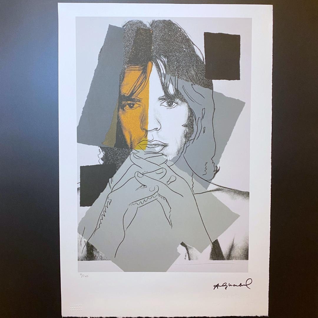 【模写】世界限定100枚! アンディ・ウォーホル ミック・ジャガー リトグラフ アンディー・ウォーホル作 ミック・ジャガー【インテリア アート