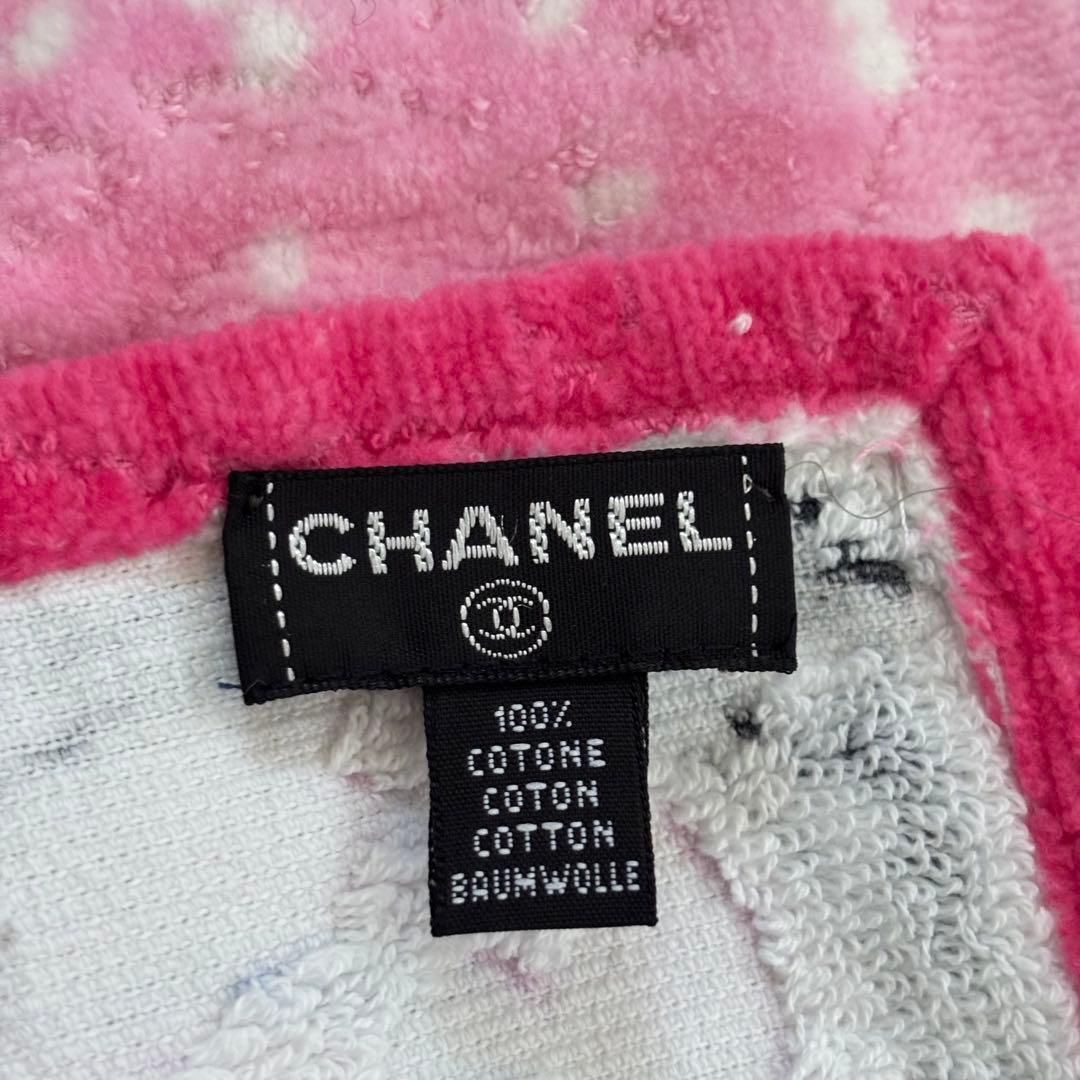 CHANEL シャネル ココマーク コットン ビーチタオル　ブランケット ラグ