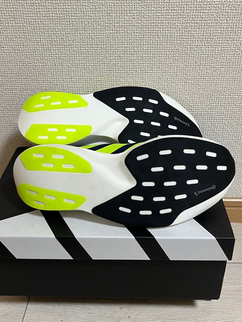 アディダス ADIZERO EVO SL 26.0cm ネイビー/イエロー