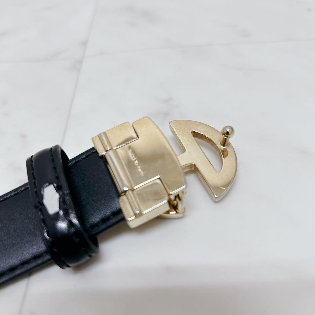 希少✨CELINE セリーヌ ベルト ゴールド ブラック