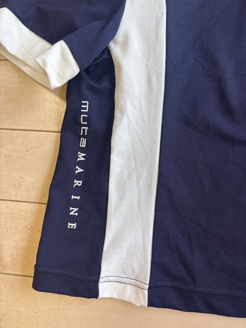 着用1回のみ　美品♡今季MUTAムータマリンゴルフウェア　ポロシャツ　ネイビー