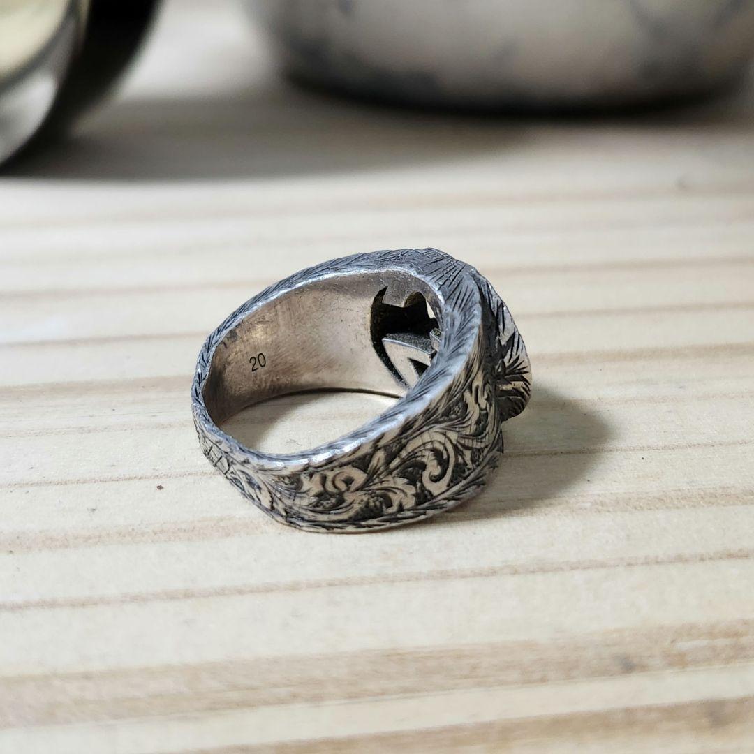 定価51700円 GUCCI リング　アラベスク　インターロッキング　シルバー