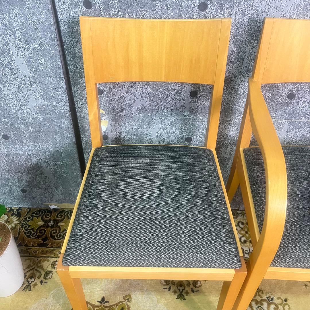 ꧁アルフレックス arflex꧂ダイニングチェア2脚 アーム食卓椅子 いす イス