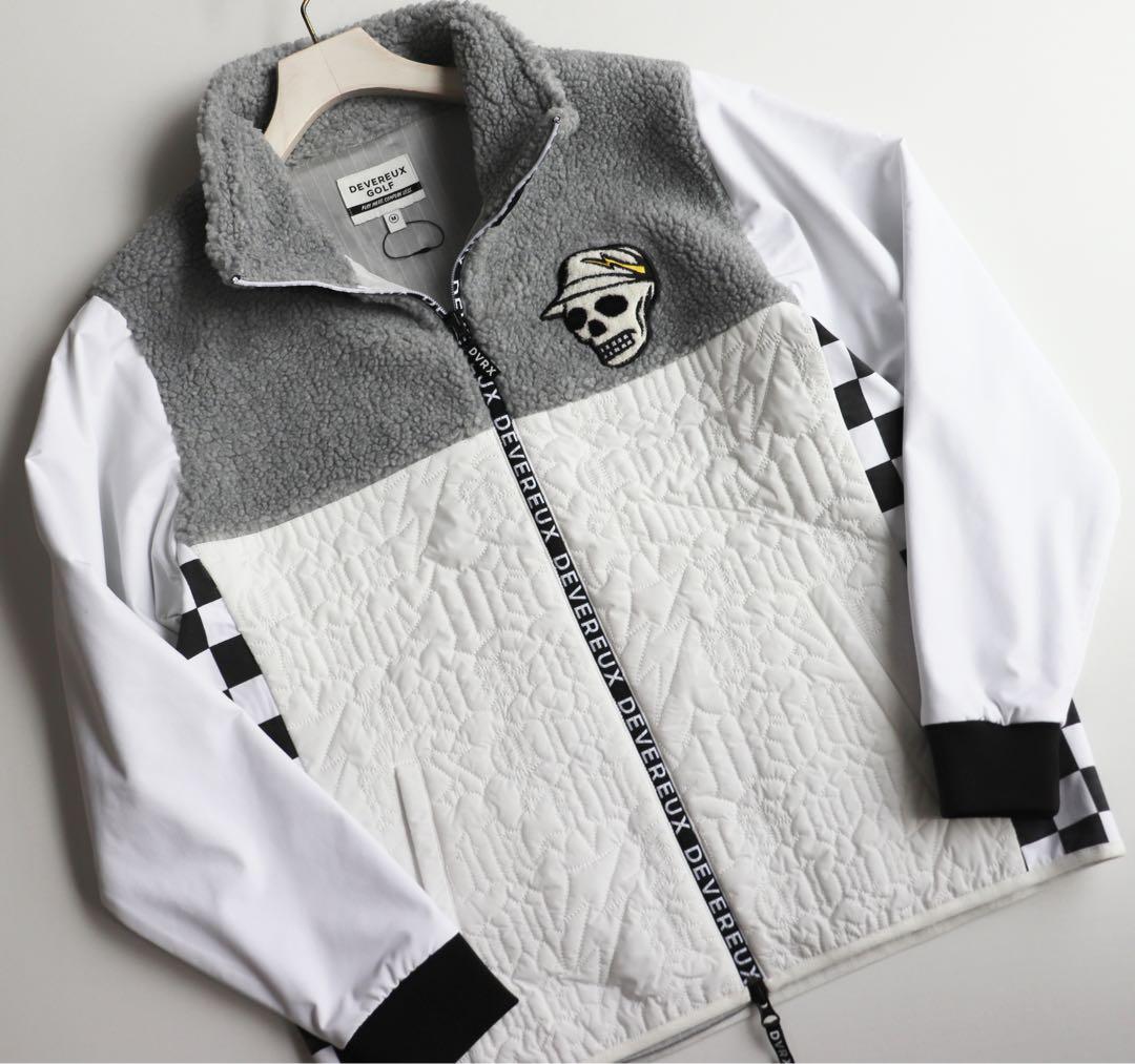 《デヴァローゴルフ》未使用 ボア・キルティング切り替えデザインジャケット M