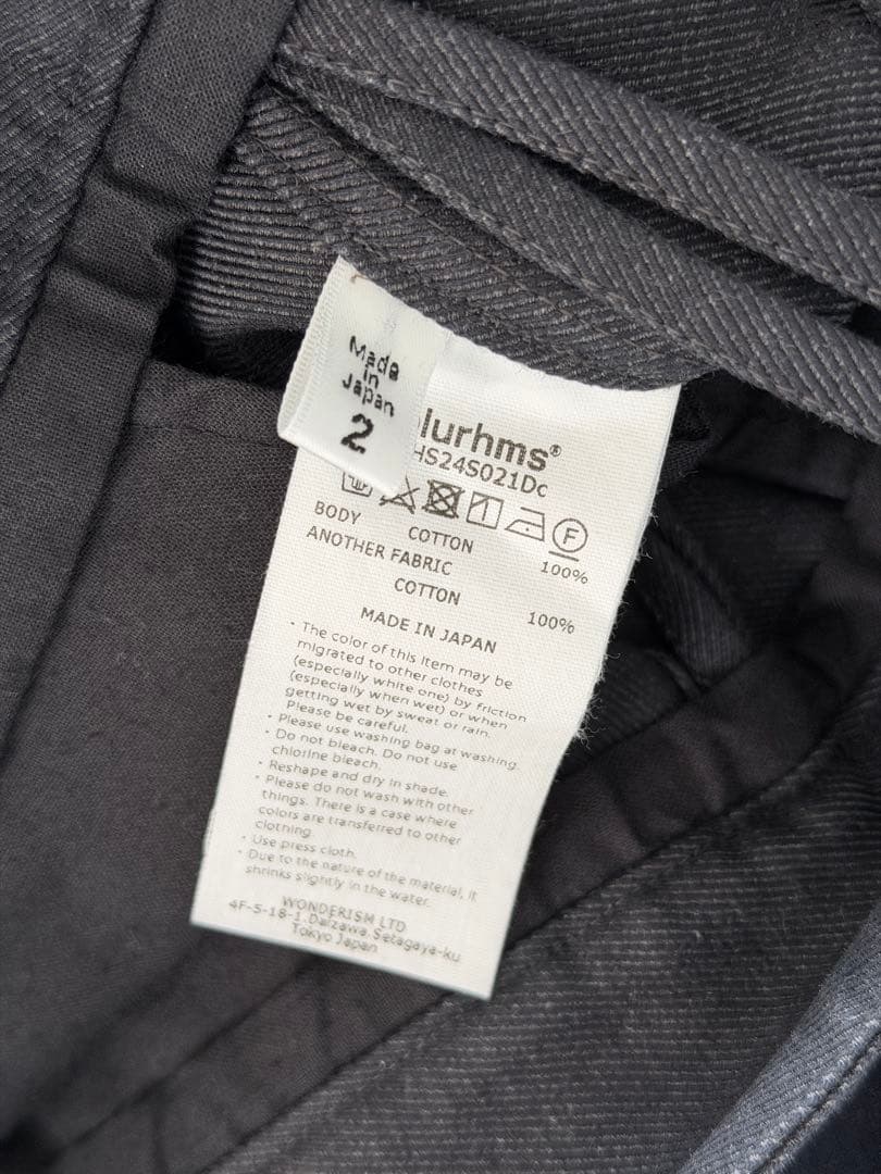 パンツ blurhms Drill Chambray SuperWide6PSlacks