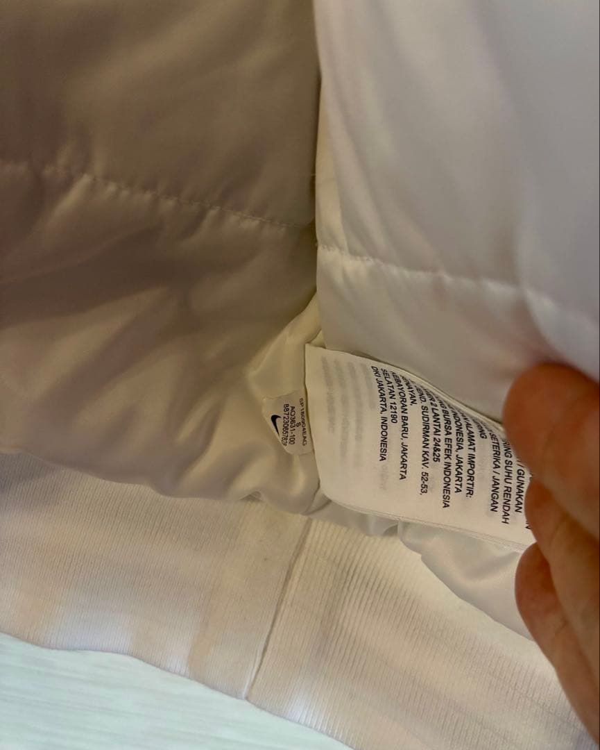 SUPREME NBA NIKEスタジャン ボックスロゴ ジャケット ホワイト