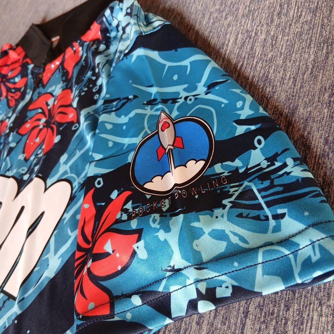 ✨新品✨ボウリングウェア 日本サイズXL ストーム ブルー sea bloom