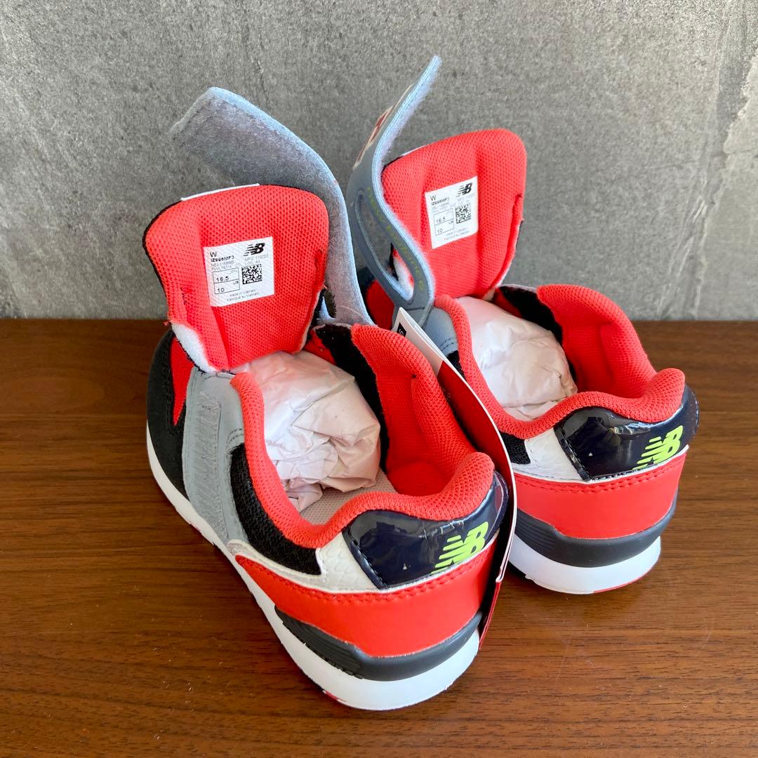 【新品】16.5センチ レッド×ブラック ニューバランス スニーカー キッズ