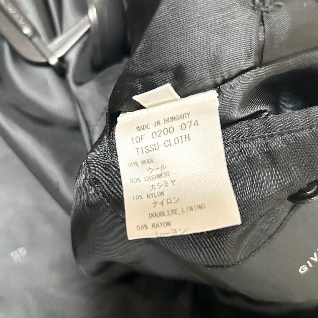 ジバンシー GIVENCHY ウールチェスターコート カシミヤ混 キャメルの