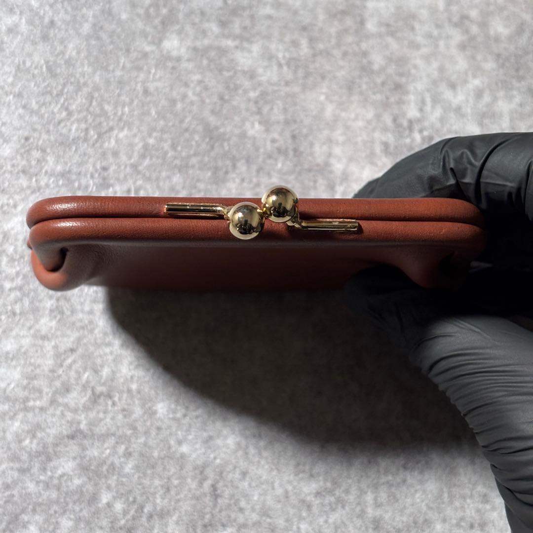 希少 美品 オールドコーチ がま口 コインケース グラブタンレザー