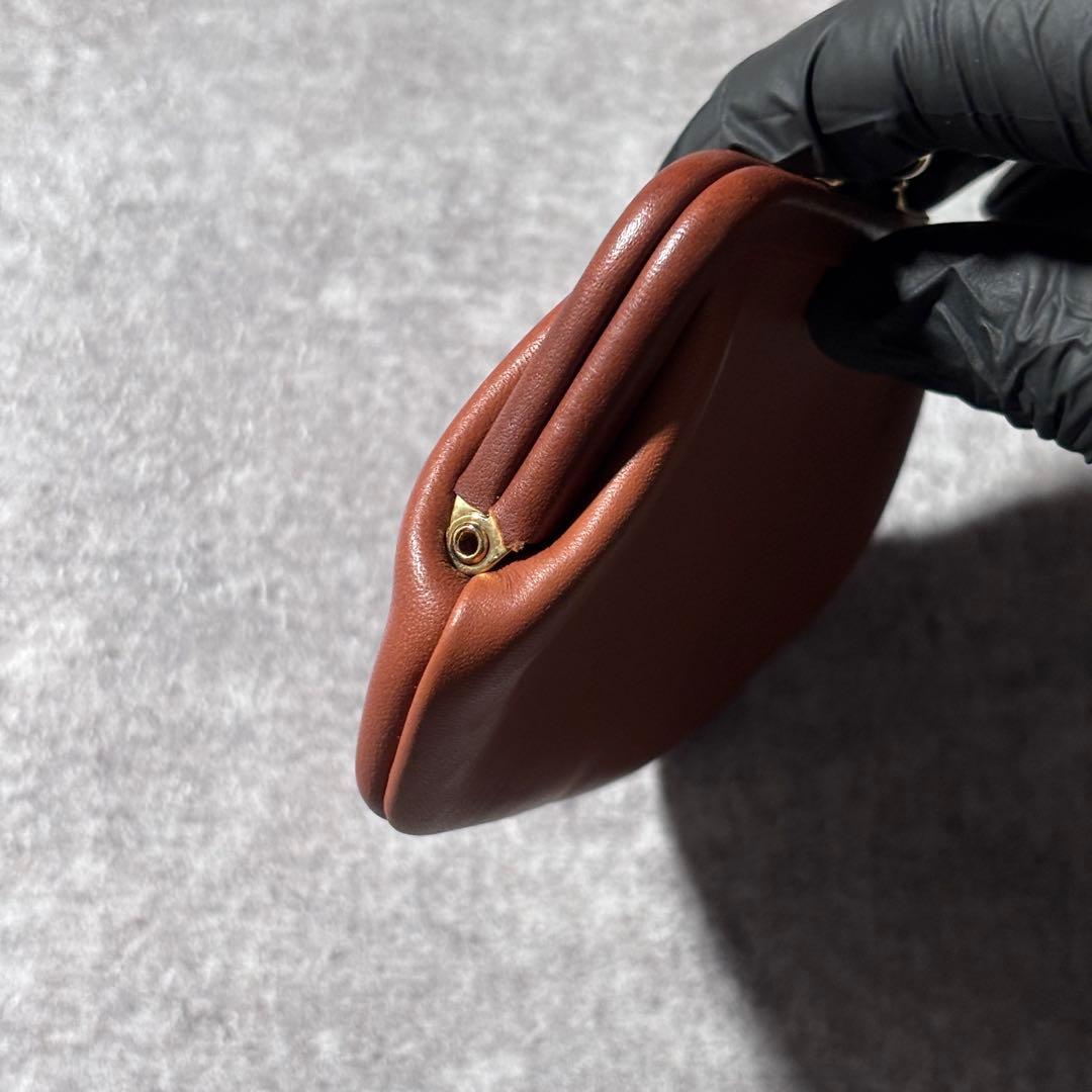 希少 美品 オールドコーチ がま口 コインケース グラブタンレザー