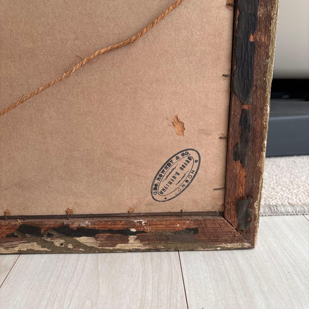 フランスアンティーク 水彩画 薔薇