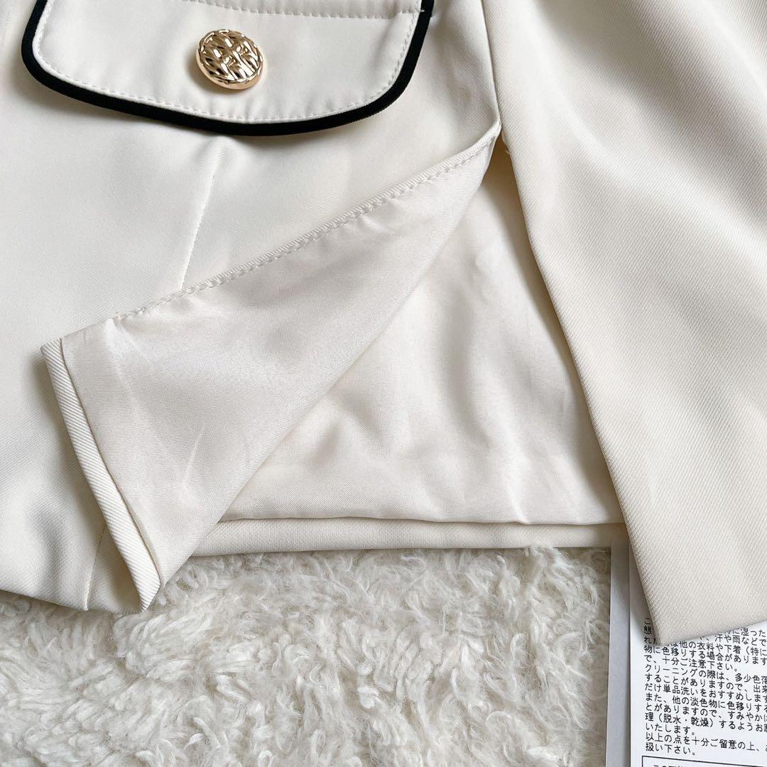 【新品・未使用】Darich パイピング コンパクト ケープ アイボリー タグ付